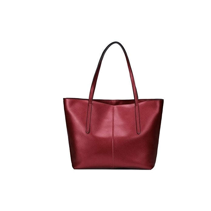 Womens Handbag Genuine Leather Tote Shoulder Bags Soft Image 3