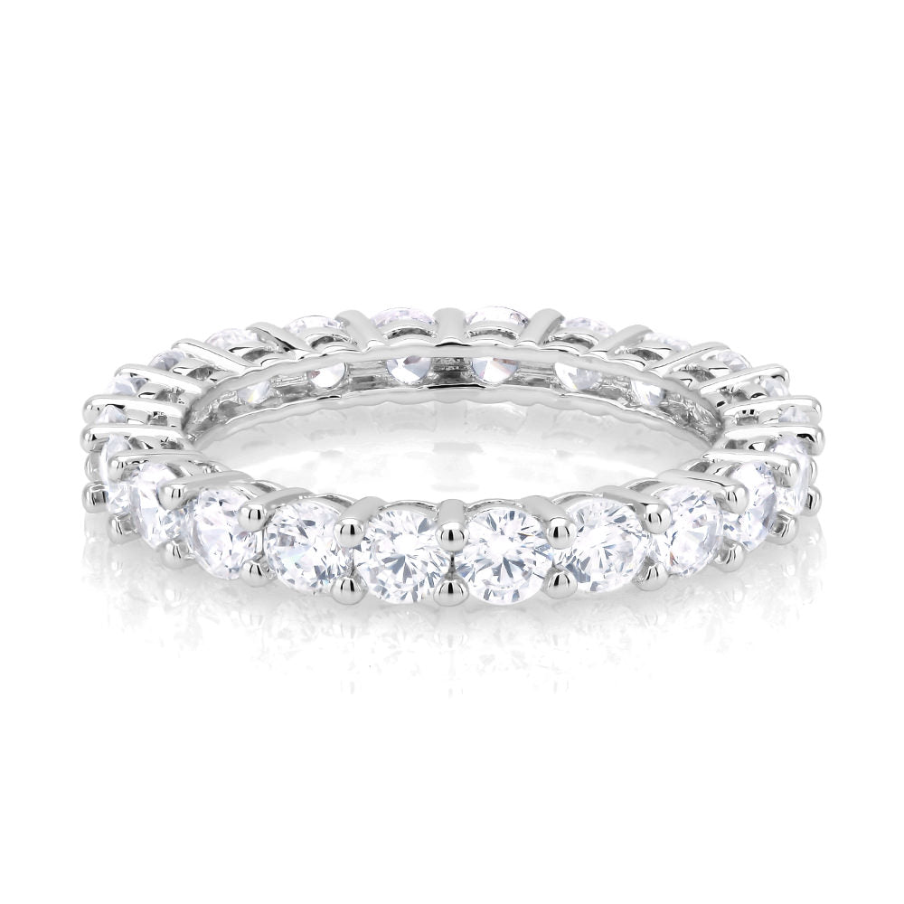 8 CTTW Simulated Diamond Eternity Band Image 2