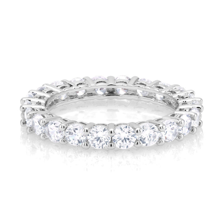 8 CTTW Simulated Diamond Eternity Band Image 2