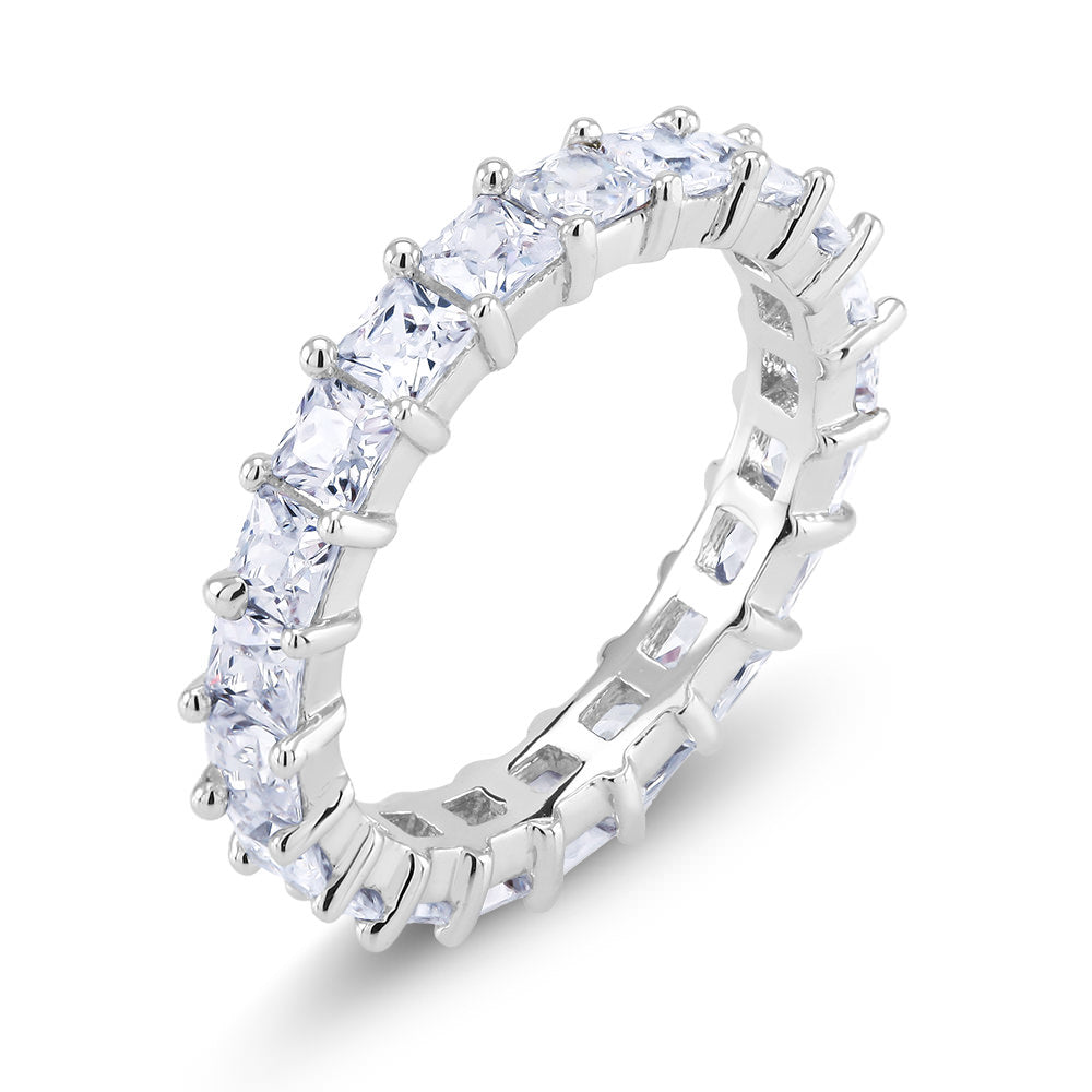 Princess Cut Simulated Diamond Eternity Band Image 1