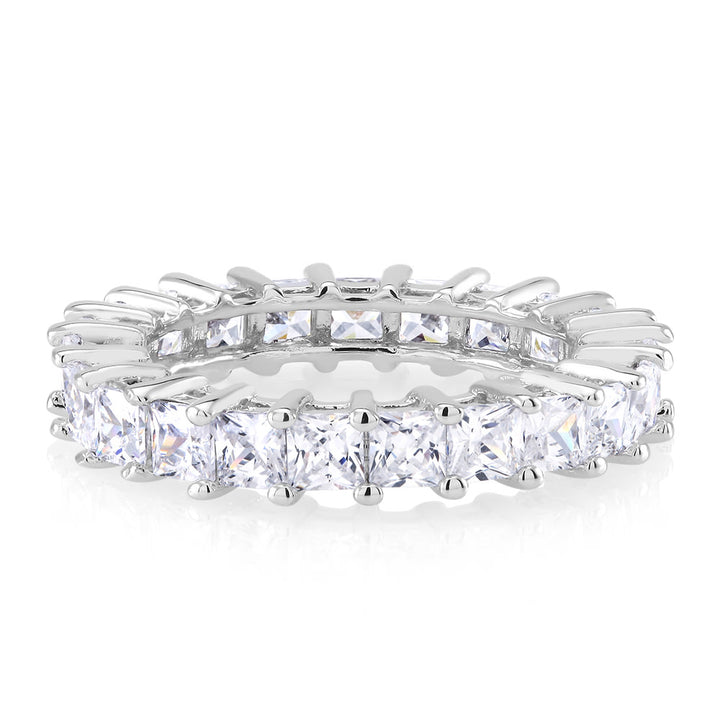 Princess Cut Simulated Diamond Eternity Band Image 2