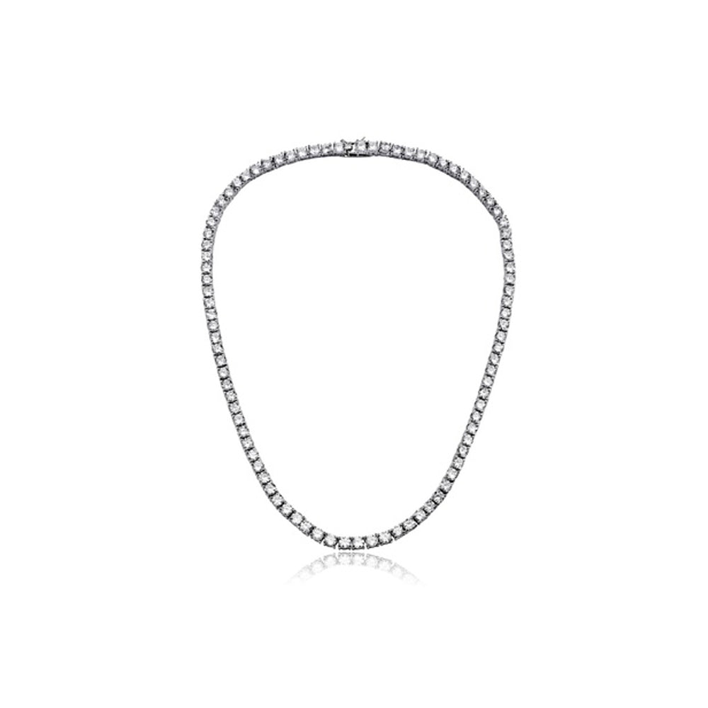 42 CTTW Simulated Diamond Tennis Necklace Image 2