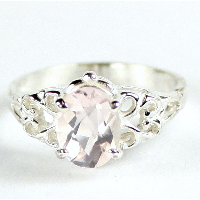 Sterling Silver Ring Rose Quartz SR302 Image 1