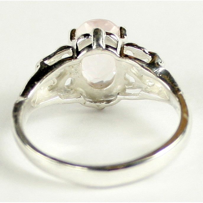 Sterling Silver Ring Rose Quartz SR302 Image 4