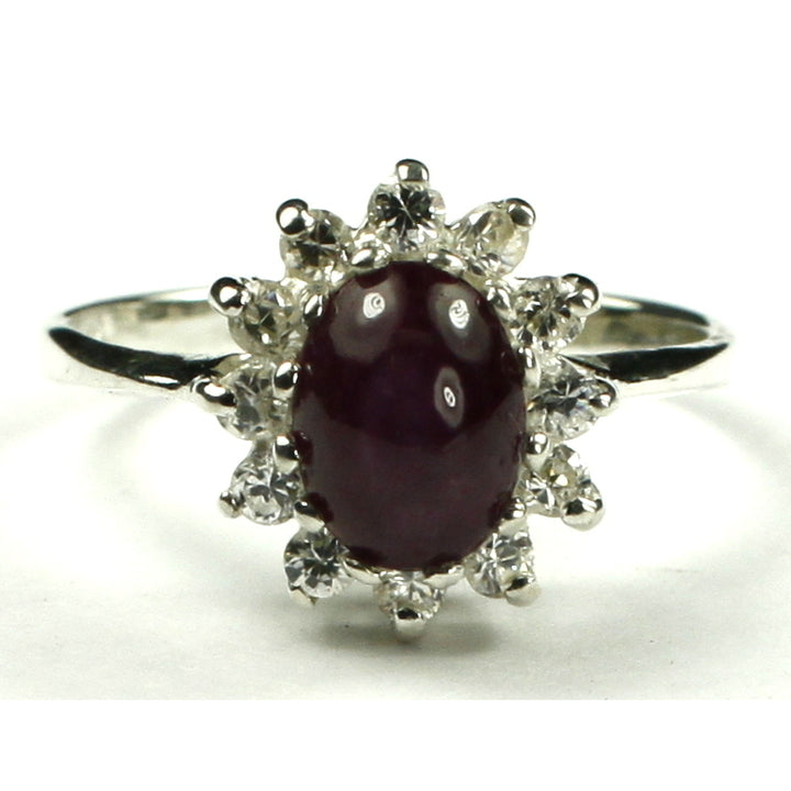 Sterling Silver Ladies Black Onyx Cluster Ring SR235 Image 1