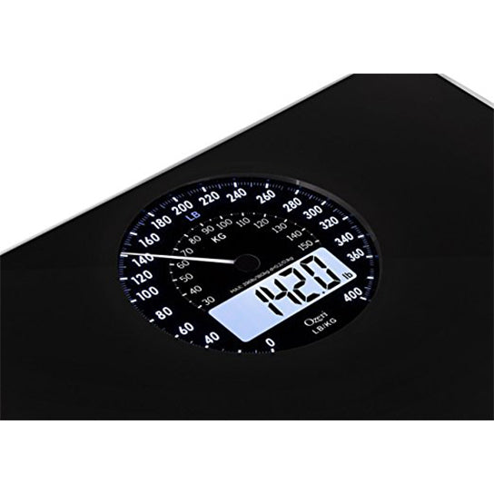 Ozeri Rev Digital Bathroom Scale with ElectroMechanical Weight Dial Image 3