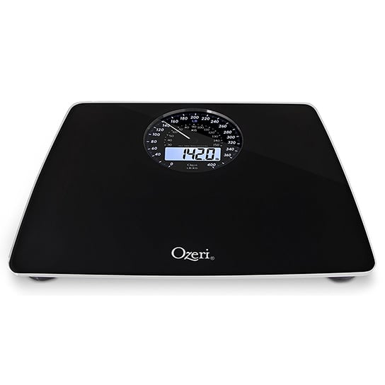 Ozeri Rev Digital Bathroom Scale with ElectroMechanical Weight Dial Image 4