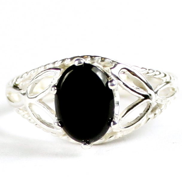 SR137 Black Onyx 925 Sterling Silver Ring Ask a question 44.48 Image 1