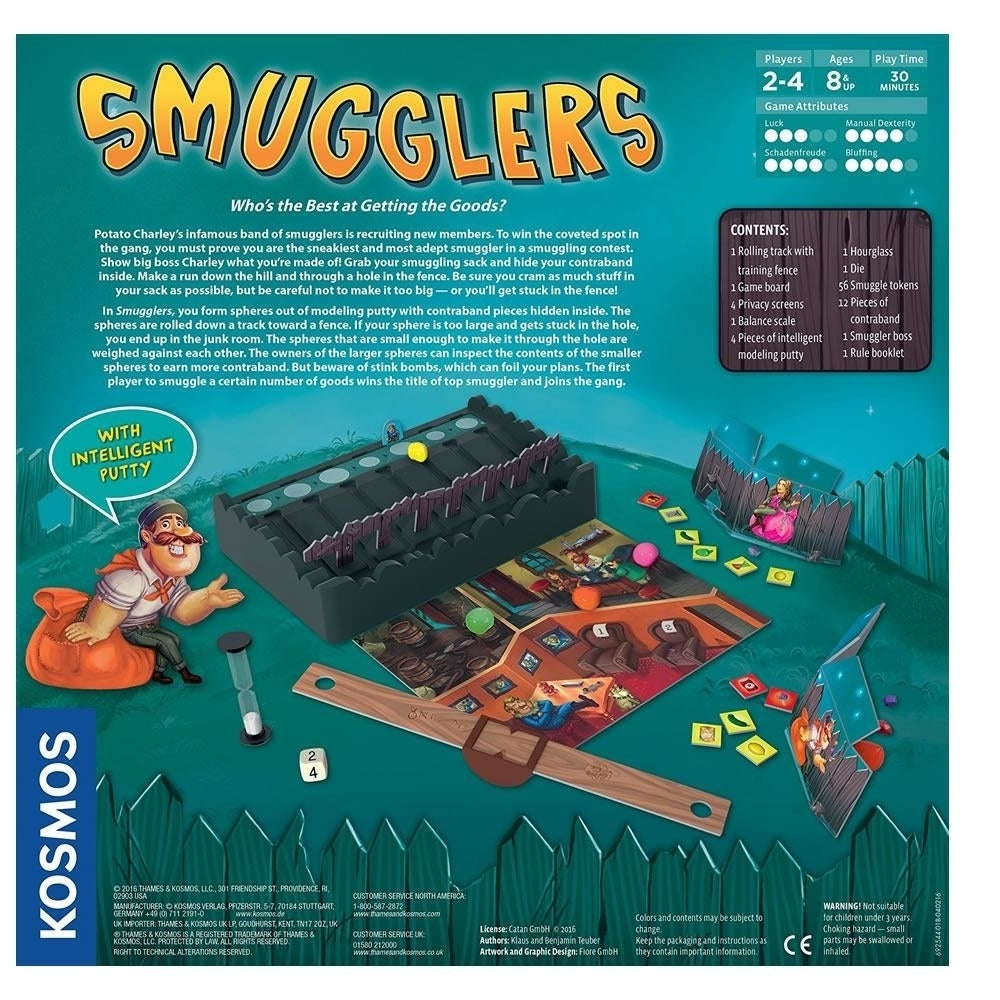 Smugglers Board Game Fence Contraband Strategic Multi-Player Family Fun Thames and Kosmos Image 3