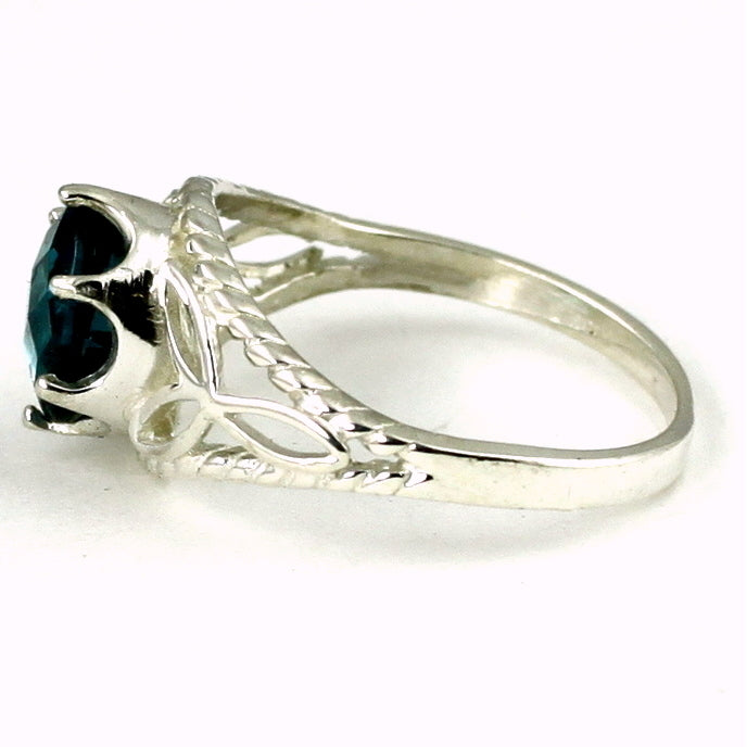 SR137 London Blue Topaz 925 Sterling Silver Ring Image 3