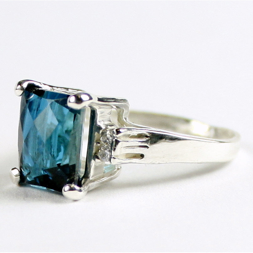 SR221 London Blue Topaz 925 Sterling Silver Ring Image 2