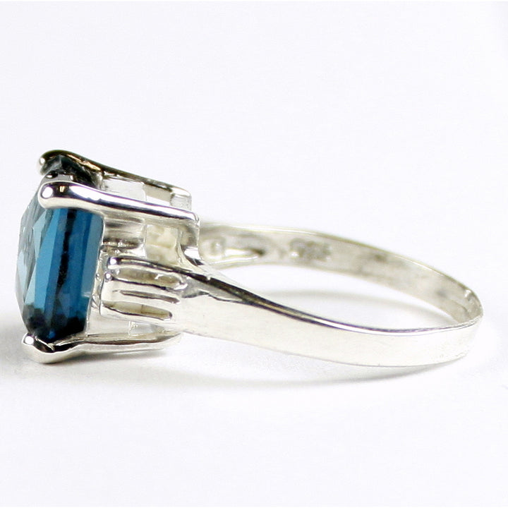 SR221 London Blue Topaz 925 Sterling Silver Ring Image 3