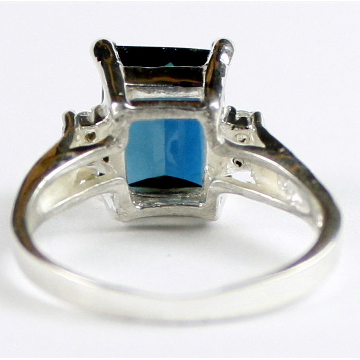 SR221 London Blue Topaz 925 Sterling Silver Ring Image 4