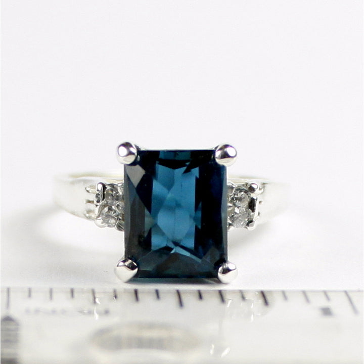 SR221 London Blue Topaz 925 Sterling Silver Ring Image 4