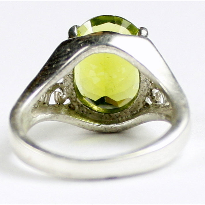 SR057 Peridot 925 Sterling Silver Ring Image 4