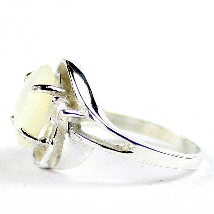 Sterling Silver Ladies Ring Mother Of Pearl SR021 Image 3