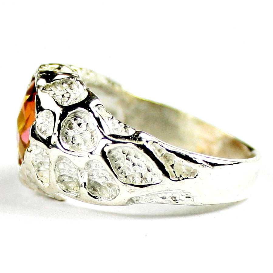 Sterling Silver Mens Ring Twilight Fire Topaz  SR168 Image 3