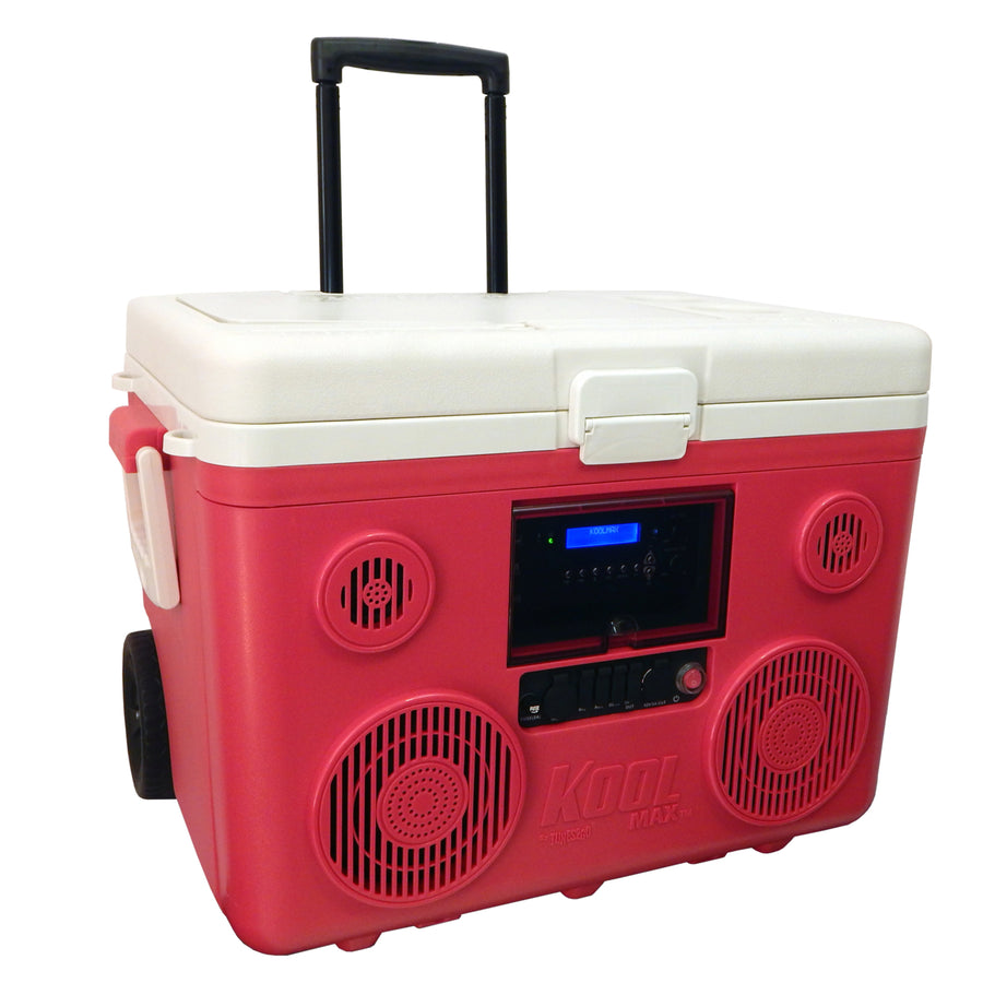 KoolMAX (Red) Bluetooth 40-Quart CoolerPortable PA and Charging Station Image 1