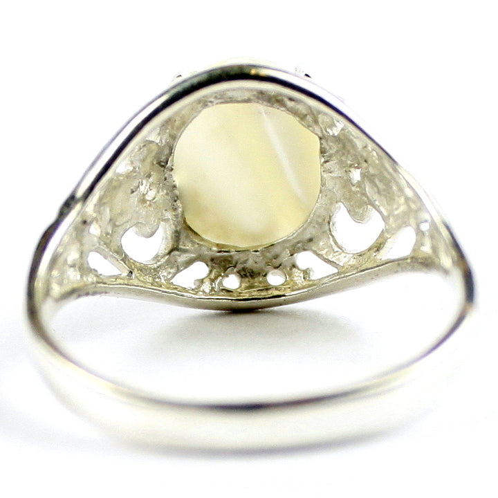 Sterling Silver Ladies Ring Mother Of Pearl SR004 Image 4