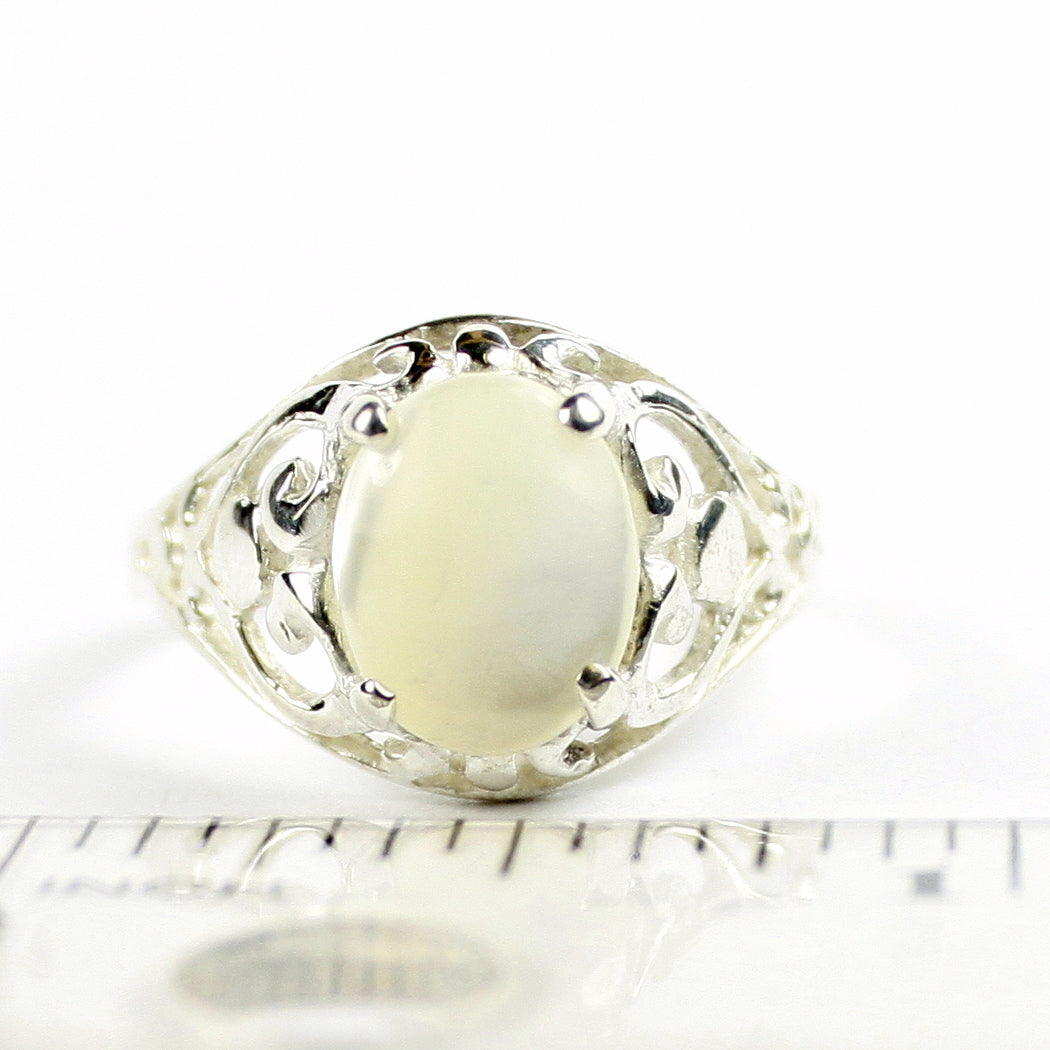 Sterling Silver Ladies Ring Mother Of Pearl SR004 Image 4