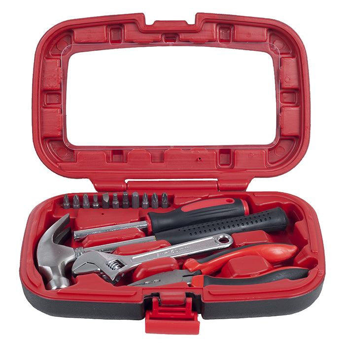 Stalwart 15 Piece Household Tool Set Hammer Wrench Screwdriver Pliers Kit Image 1