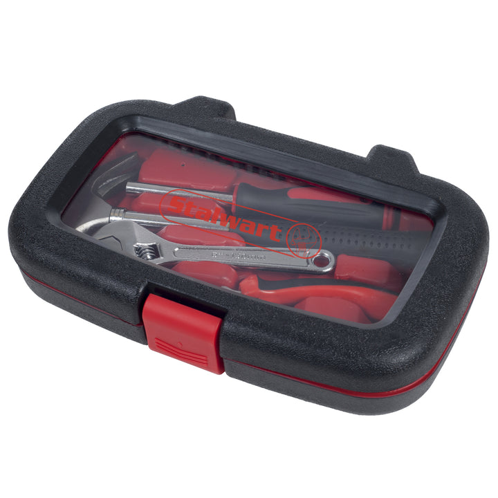 Stalwart 15 Piece Household Tool Set Hammer Wrench Screwdriver Pliers Kit Image 3