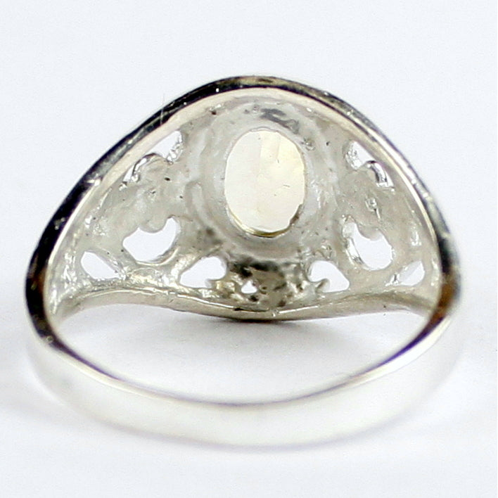 SR111 Citrine Sterling Silver Ladies Ring Image 4