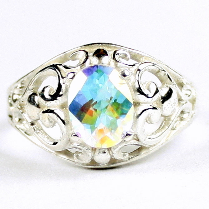 SR111 Mercury Mist Topaz Sterling Silver Ring Image 1