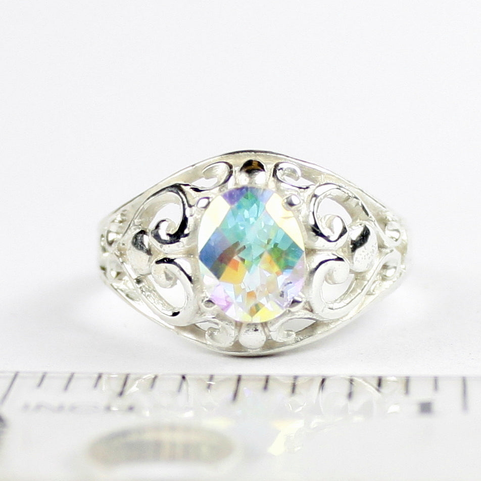 SR111 Mercury Mist Topaz Sterling Silver Ring Image 4