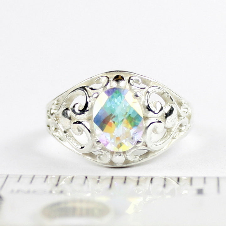 SR111 Mercury Mist Topaz Sterling Silver Ring Image 4