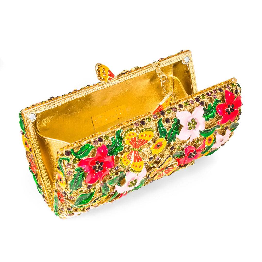 Dolli Butterfly Flora Crystal Clutch Dolli Glamorous clutch bag Stunning Image 3