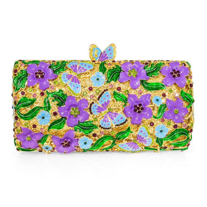 Dolli Butterfly Flora Crystal Clutch Dolli Glamorous clutch bag Stunning Image 2