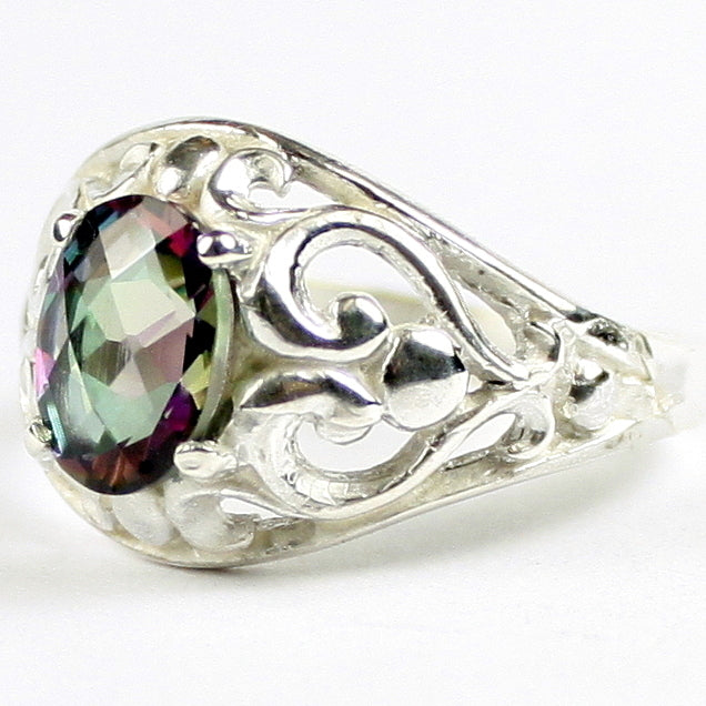 SR111 Mystic Fire Topaz 925 Sterling Silver Ladies Ring Image 3