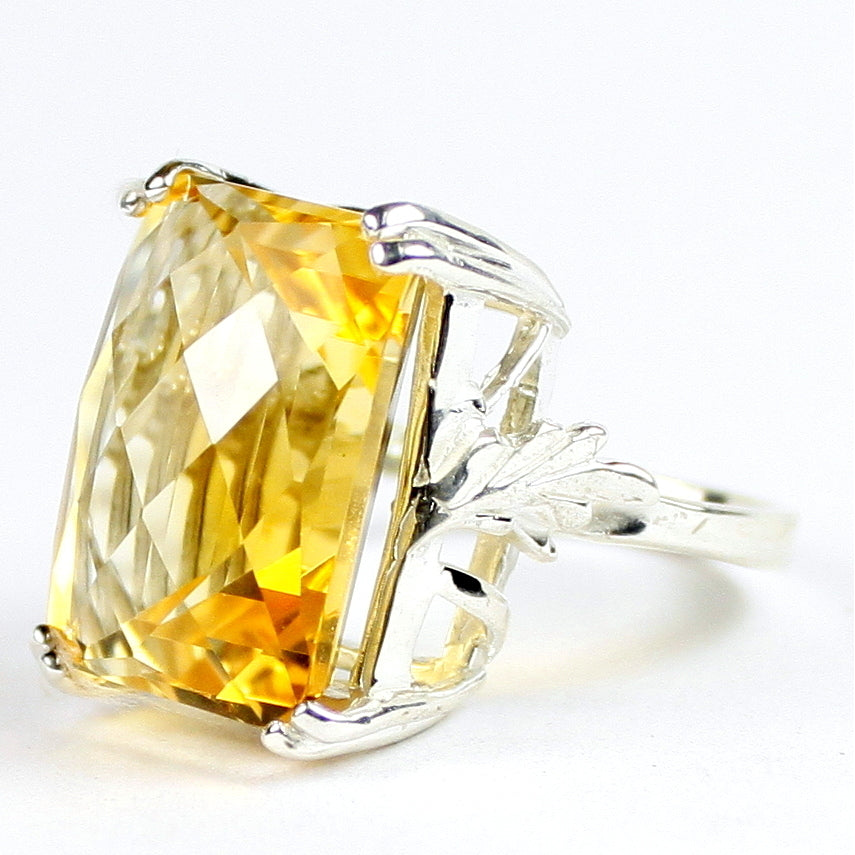 Sterling Silver Ring Citrine SR039 Image 2