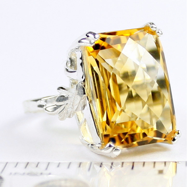 Sterling Silver Ring Citrine SR039 Image 4