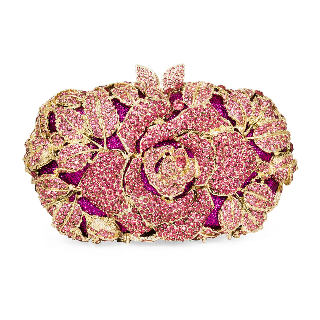 Dolli Flower Crystal Clutch Dolli Glamorous clutch bag Stunning crystal design Image 1