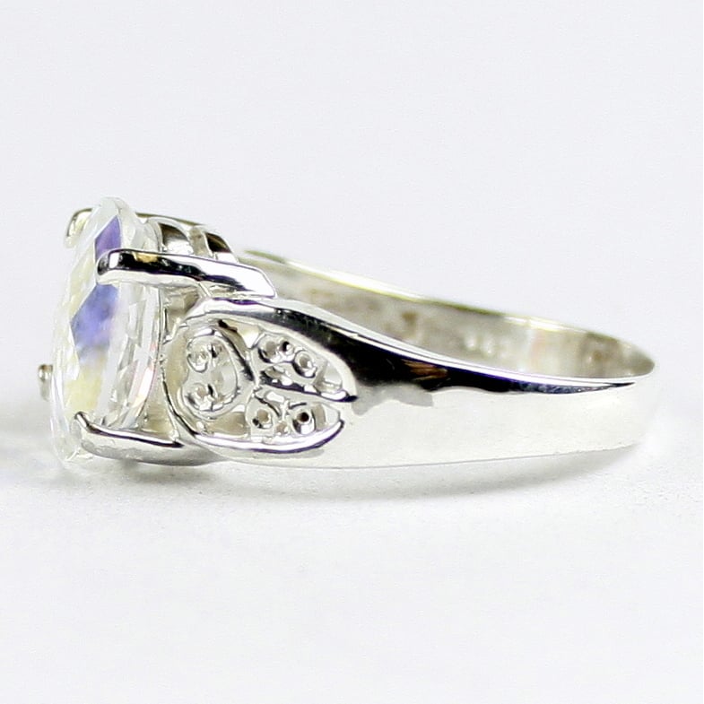 SR369 Mercury Mist Topaz 925 Sterling Silver Ladies Ring Image 3