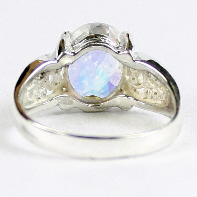 SR369 Mercury Mist Topaz 925 Sterling Silver Ladies Ring Image 4