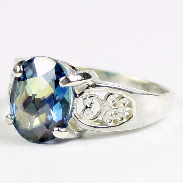 SR369 Neptune Garden Topaz 925 Sterling Silver Ladies Ring Image 2