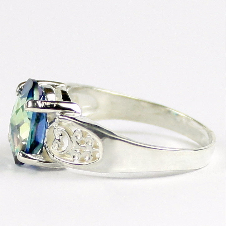 SR369 Neptune Garden Topaz 925 Sterling Silver Ladies Ring Image 3