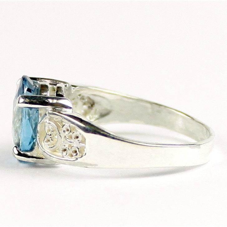 SR369 London Blue Topaz 925 Sterling Silver Ladies Ring Image 3