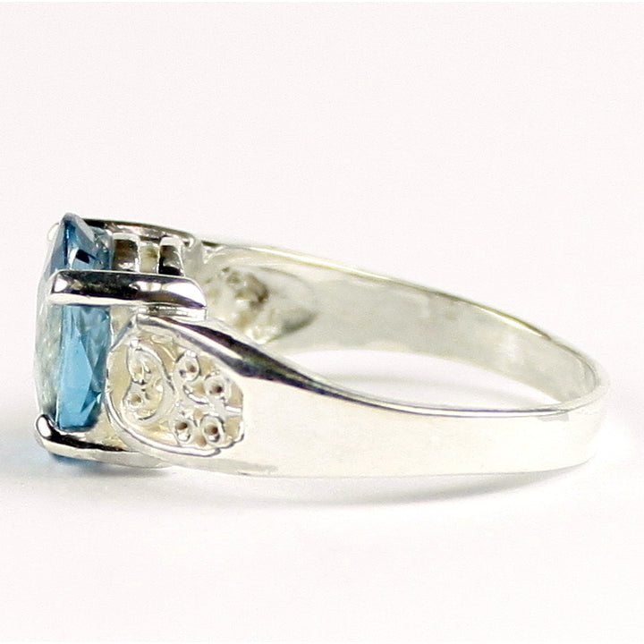 SR369 London Blue Topaz 925 Sterling Silver Ladies Ring Image 3