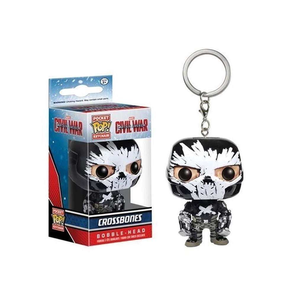 Funko Pocket POP Keychain Marvel Crossbones Bobblehead Civil War Collectible Image 2