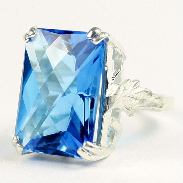 Sterling Silver Ring Swiss Blue Topaz SR039 Image 2