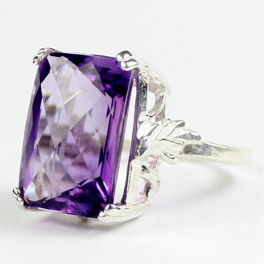 Sterling Silver Ring Amethyst SR039 Image 2