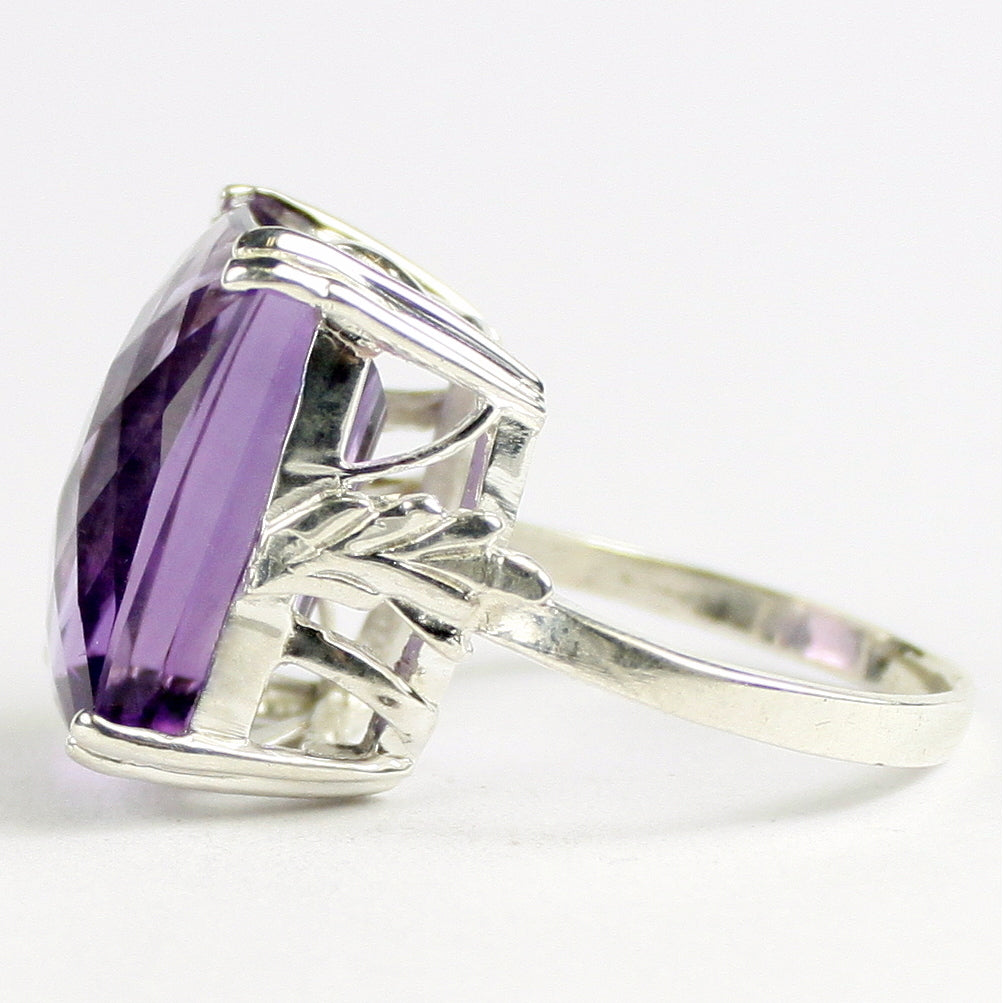 Sterling Silver Ring Amethyst SR039 Image 3