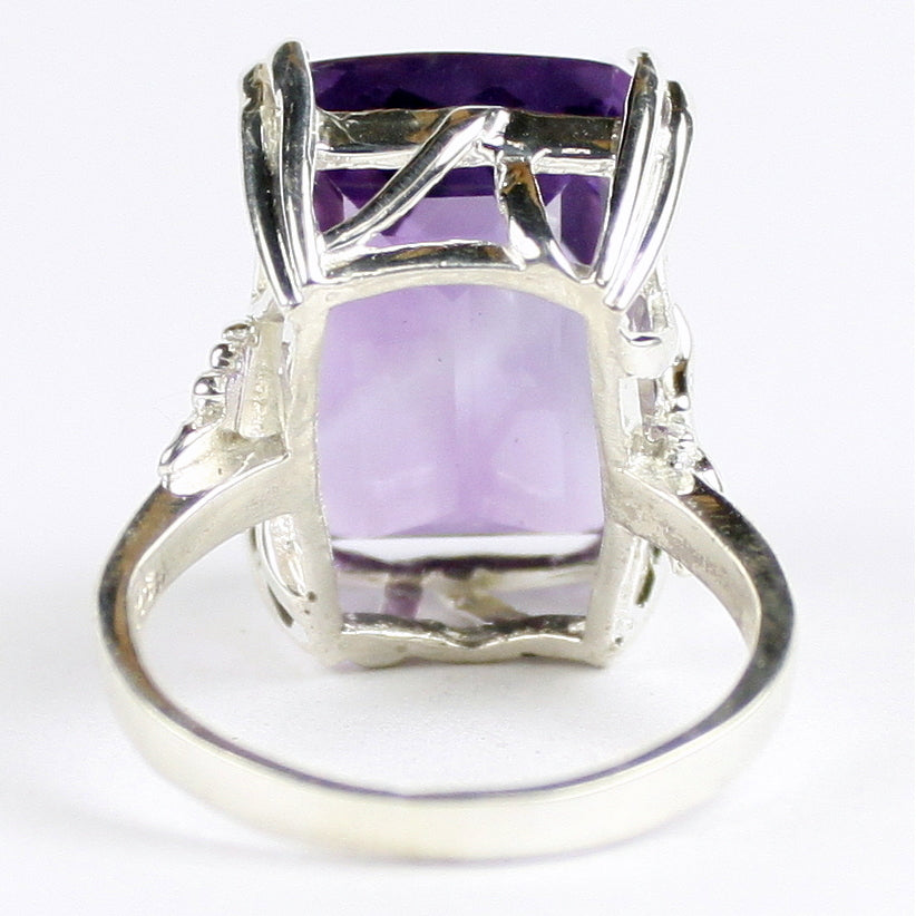 Sterling Silver Ring Amethyst SR039 Image 4