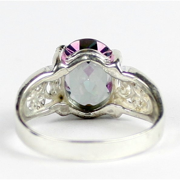 SR369 Mystic Fire Topaz 925 Sterling Silver Ring Image 4