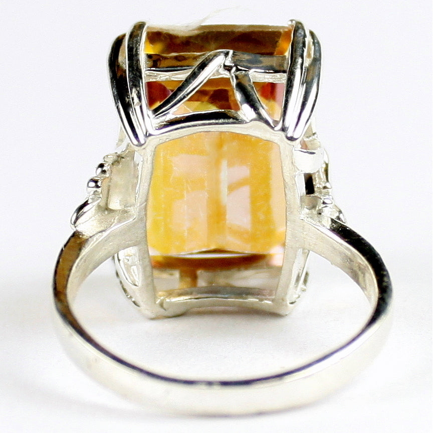 Sterling Silver Ladies Ring Twilight Fire Topaz SR039 Image 3