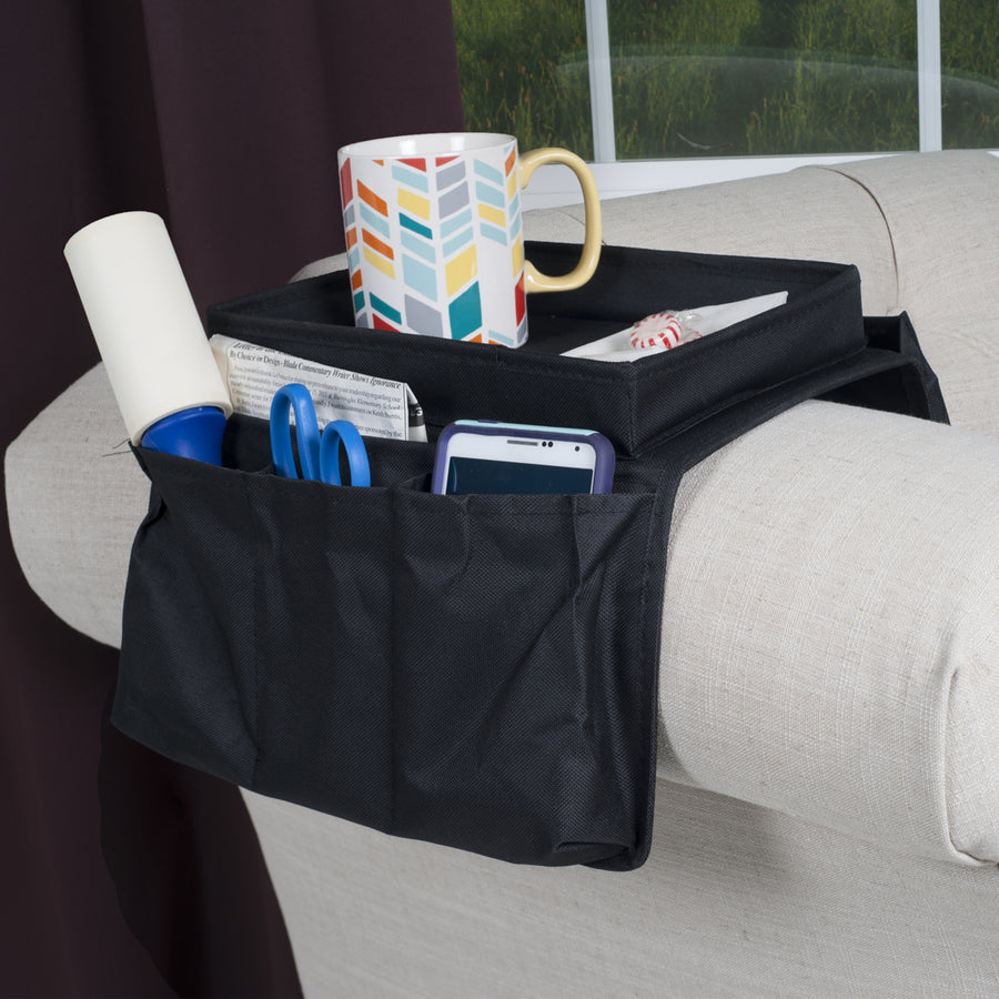 Trademark Arm Rest Organizer 6 Pocket with Adjustable Table Top 12.25x7.25in Image 1